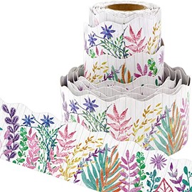 Leaves Bulletin Board Border 36ft Two Sided Tropical Border for Classroom Decoration School Family Party Supply