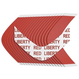 Sunshine Tape | Liberty Red Liner Wig Tape | 36 Pieces | Made in USA | Clear Double Sided Adhesive (AA Curve)