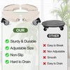 ToLanbbt 2 Pack Plant Caddy Stands with 360° Wheels Adjustable