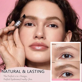 Liquid Eyebrow Pen for Women - Brow-Fection Angled Brush Eyebrow Pencil - Long Lasting Waterproof Brow Pen - Smudge Proof Eyebrow Pencils, Creates Natural Looking Brows