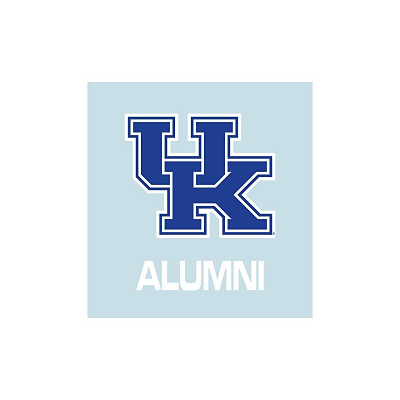 Craftique Kentucky Decal (BLUE/WHT UK ALUMNI DECAL (5"), 5 in)