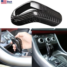momocar Real Carbon Fiber Gear Shift Knob Cover Trim For Land Range Rover Sport 2014-17