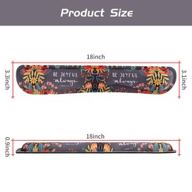 Aatacas 2 Pcs a Set, Keyboard Wrist Rest Pad Support with Comfortable Memory Foam Padding, Non-Slip Rubber Base and Ergonomic Design for PC Computer Laptop Mac