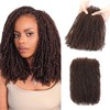 Geogroket Afro Kinkys Bulk Human Hair for Permanent Micro Locs/Twists/Braids/Repair
