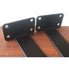 4 Pack - 11 inch Black Hidden L Shelf Bracket