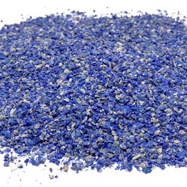 Maker’s Minerals Crushed Lapis Lazuli Grade A Sand, 0.25mm-2mm, Sand-Sized for Woodworking and Ring Inlay, Resin Crafts, Memorial & Sand Jewelry (0.5, Ounces)