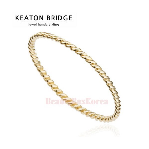 KEATON BRIDGE Twisted Ring 1ea, Gold karat#$%Gold Color#$%Size:14k-Yellow-19
