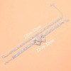 Prosy 2 x Double Layer Beach Rhinestone Anklets Crystal Ankle