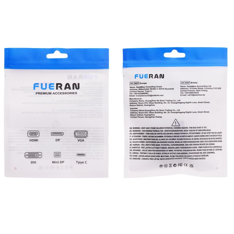 Fueran HDMI Dummy Plug Headless Ghost Display Emulator Premium Aluminium