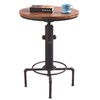 Topower Industrial Bar Table 31.5-41.3" Adjustable Pub Table Kitchen Dining