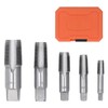 5PCS NPT Pipe Tap Set, 3/4 1/2 3/8 1/4 1/8