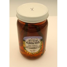 Raw Honey with Vanilla Beans, 12oz, Randalia Bee Hives