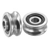 PATIKIL U Groove Bearing, 8 Pack 5x17x8mm SG15 Deep U