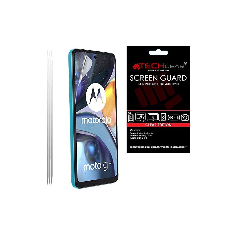TECHGEAR [3 Pack] Screen Protectors Compatible for Motorola Moto G22,