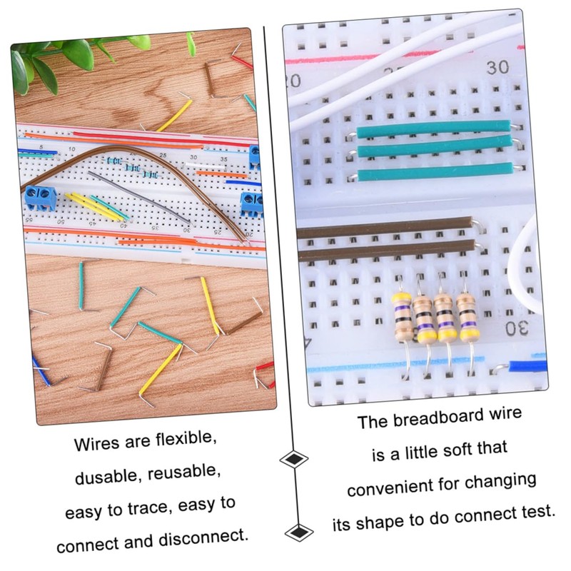 Operitacx 540pcs Jumper Wires Kit for Breadboard Preformed Jumper Wire