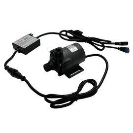SHYSKY Speed/Flow Adjustable Smart Brushless Water Pump DC55E-12120A 12VDC 54W 12m 39ft 528GPH Low Noise, For Water Circulation Pressurization Cooling sys