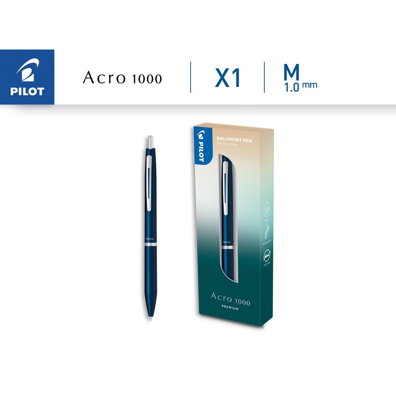 PILOT - Acro 1000 premium Ballpoint Pen in Navy Blue