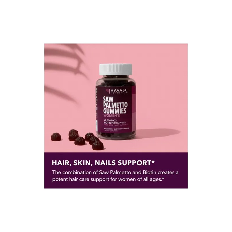 Havasu Nutrition Saw Palmetto Women's + Biotina 60 Caps Sfn