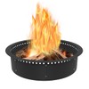 Koutemie Outdoor Smokeless Fire Pit Ring Liner 35-Inch Outer/31-Inch Inner