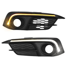 Fog Lights Led Daytime Running Lights DRL for 2016 2017 2018 Honda Civic Sedan Coupe 2 4 door LX EX Turn Signal fog Lights Civic Accessories (CIVIC Sedan 2016-2018)