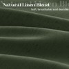 Olive Green Extra Long Linen 84 Inch Shower Curtain Bath
