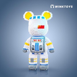 Bear Building Block,Winktoys building block,Bear Toys,Birthday Gift,Educational,Boy,Girl,Trend Decoration,Cool Gifts,Brick,Family Bonding:_Stray Moon Bear