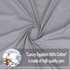 Grey Flat Sheet Double 100% Egyptian Cotton 300 Thread Count