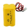 Yibatopow 2 Packs Ni-Cd 4.8V 700mAh Exit Sign Emergency Light