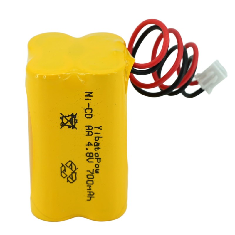 Yibatopow 2 Packs Ni-Cd 4.8V 700mAh Exit Sign Emergency Light