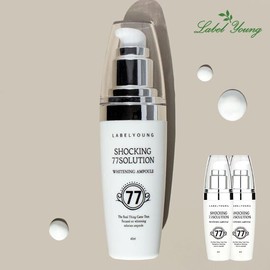 Label Young [Label Young] Shocking 77 Solution Whitening Ampoules (2) / [라벨영] 쇼킹77솔루션 화이트닝 앰플 2개