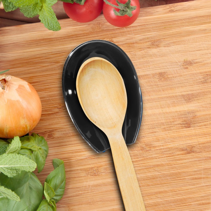 OGGI Spooner Ceramic Spoon Rest- Spoon Rest for Stove Top,