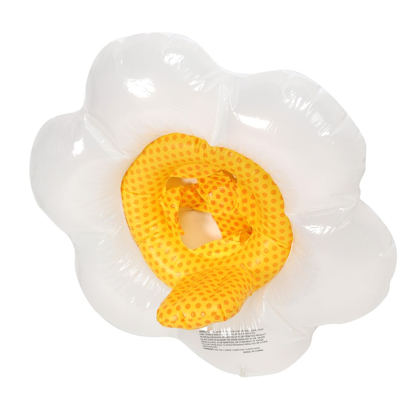 Children Inflatable Swimming Ring with Safety Seat Flower Shape Pool