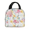Giwawa Pink Flamingo Foam and Aluminum Lunch Bag, Unisex, 8.5"L