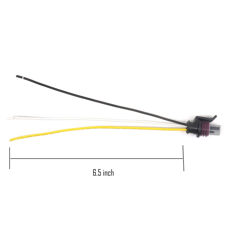 HiSport Oil Pressure Sensor 3-Wire Connector Pigtail Compatible with LSX