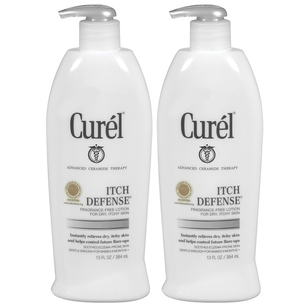Curel Itch Defense Lotion 13 Ounce Pump (384ml) (2 Pack)