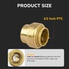 KAINGA 1/2" Push Fit End Cap, Push to Connect Brass