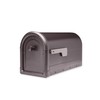 Architectural Mailboxes Roxbury Galvanized Steel Post Mount Mailbox, 7900-5RZ-CG-10, Rubbed