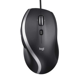Logicool M500s Wired Mouse, High Speed Scroll Wheel, 7 Buttons, USB, Black, Wired Mouse, 4000 dpi, M500 Windows, Mac, Chrome, Genuine Product