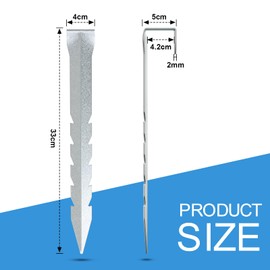 JYiuog Trampoline Anchor Kit, Ground Anchor Pack of 4, Ground Anchor for Trampolines, Earth Anchors for Camping Tents, Sheds, Trampoline, Swings