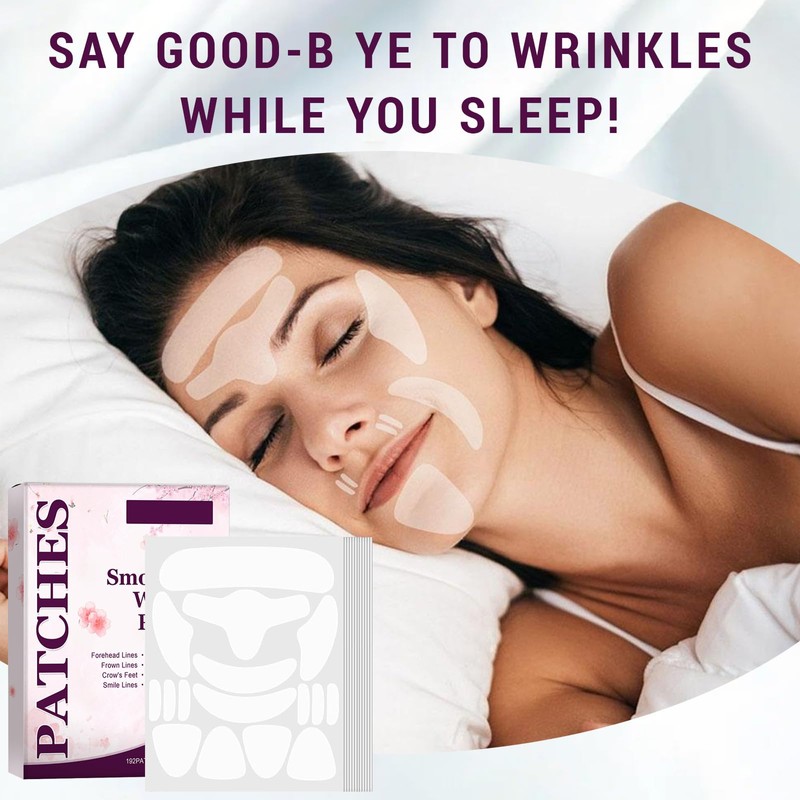 YANINEE 192 pieces anti-wrinkle plaster face, anti-wrinkle patches