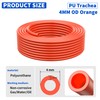 YAOJING Orange 4mm Air Line Industrial PU Trachea Air Intake