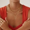 Epokus Women's Gold Layering Necklace, Stainless Steel Chain Necklace, Waterproof