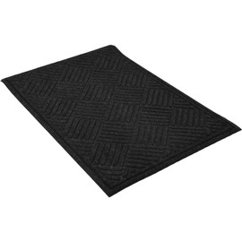 PRO-SAFE Entrance Mat: 3' Long, 2' Wide, Poly-Blended Carpet Surface - Indoor, Heavy-Duty Traffic, Recycled Rubber Base, Black | Part #6088119072X3