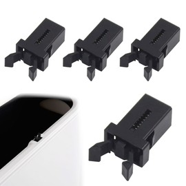 CORTHULin 4 PCS Bin Lid Clasps Durable Touch Bin Lid Catch Latches Lock Flexible Bin Touch Lid Clips Plastic Spare Bin Lid Catch Clip Replacement Compatible with 3 to 50 Litre Bin