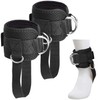 Taicols Ankle Straps for Cable Machines, Adjustable Ankle Strap, D-Ring
