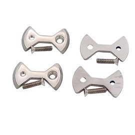 4PCS Titanium Bike Pedal Plate Cleats for Speed Zero &Light Action Bicycle Replace Parts Tiremet (Grey)