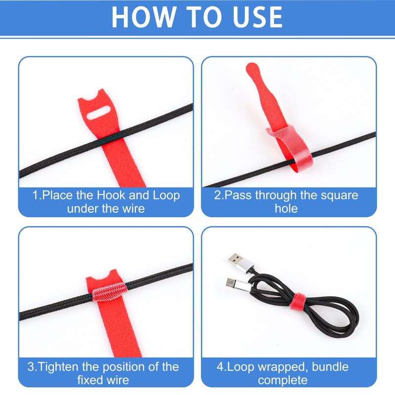 Cable Ties Resealable Tape Roll (15 cm x 12 mm)