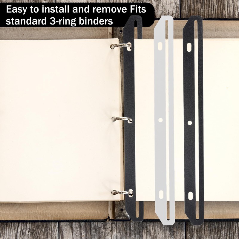 3 Hole Punched Magazine Holders, 40 PCS 3 Hole Punched