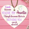 Auntie Funny Sign - Unique Gift For Aunt, Aunty Birthday