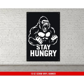 Damdekoli Gorilla Home Gym Banner - Motivational Weightlifting Wall Art - 48 x 80 Inches